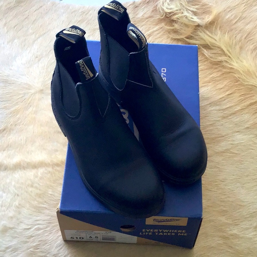 Blundstone Boots Black Leather size us 9.5